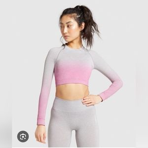 Gymshark adapt ombre seamless longsleeve top